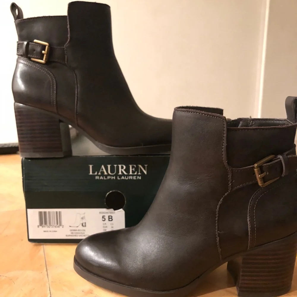 Ralph Lauren Dark Brown Boots - Picture 3 of 6